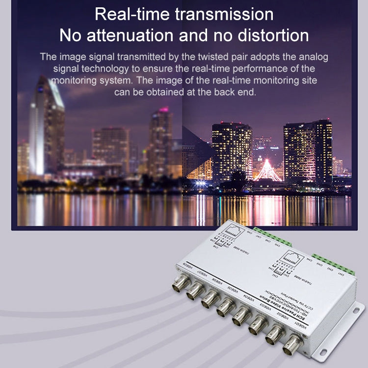 8 Channel Passive UTP Video Balun 8 Channel Passive UTP Video Balun